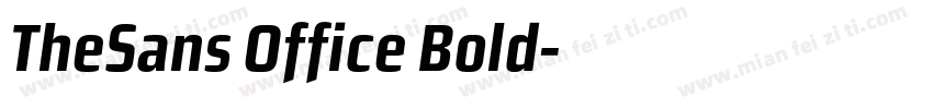 TheSans Office Bold字体转换